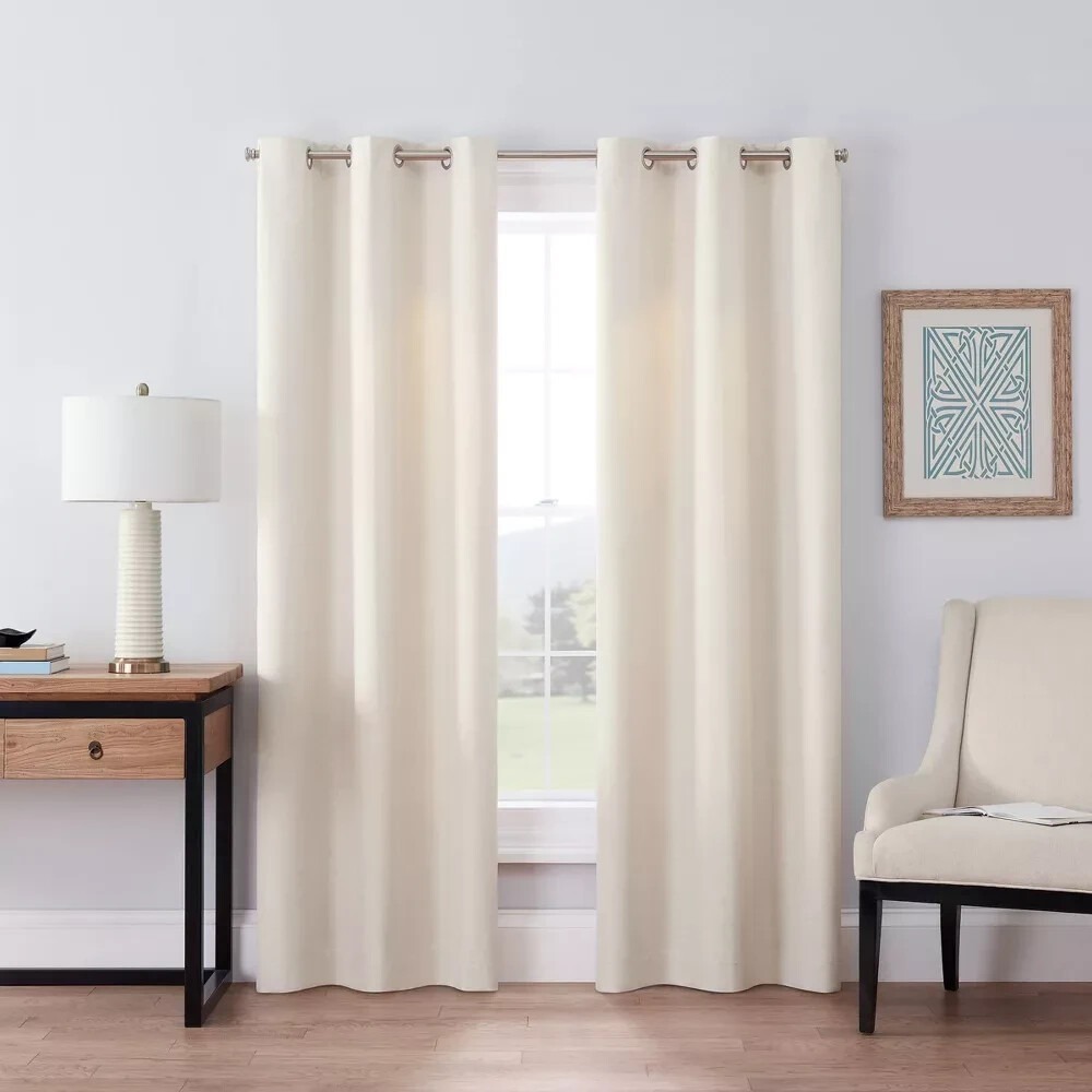 ⚡️2pc Blackout Windsor‎ Curtain Panel - Eclipse - 42"W x 63"L